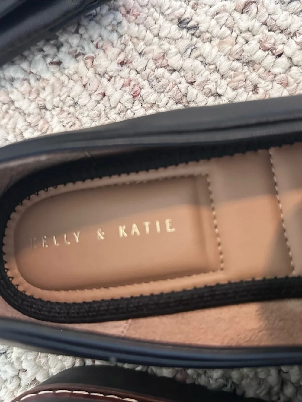 Kelly‎ & Katie Black Leather Penny Loafers New Never Worn 9M